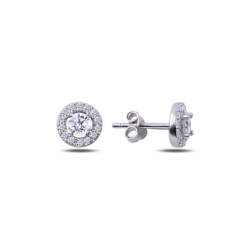 

Silver 925 Sterling Zircon Stone Earrings