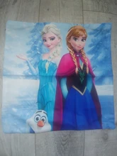 Funda de cojín de dibujos animados de Disney, colección de reina de Frozen, funda de almohada decorativa de princesa Elsa y Anna, sofá para habitación de siesta, regalo para bebés y niños