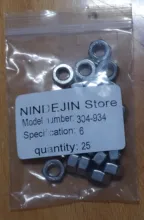 Tuercas hexagonales métricas DIN934, M2, M2.5, M3 M4 M5 M6 M8 M10 M12, M14, M16, M18, M20, M22, M24, acero al carbono, tuercas hexagonales de acero inoxidable