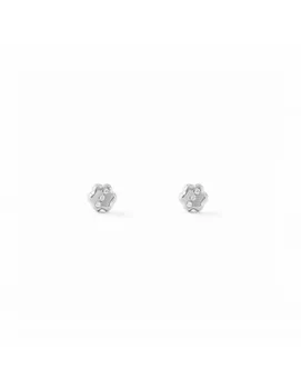 

Gold Baby earrings White Daisy