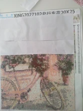 Diamond Painting Bicycle-Sticker Flowers Cross-Stitch-Kit Picture Landscape Full-Square