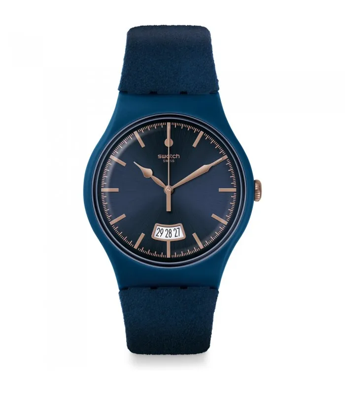 Часы swatch ORIGINALS новые GENT 41 мм CENT BLEU SUON400