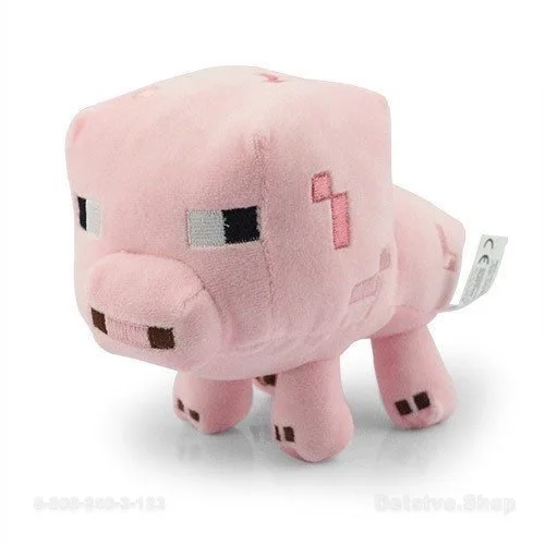Плюшевая игрушка Поросенок Minecraft Big Pig 30см | Игрушки и хобби