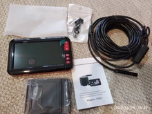 Cámara endoscópica de inspección para coche, boroscopio impermeable con pantalla HD de 4,3 pulgadas, lente de 8MM, 8 led, F200, HD1080P, IP67