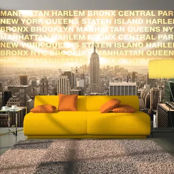 

Wall mural-neighborhoods of New York - 250x175 cm