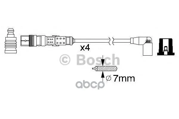 Комплект Высоковольтных Проводов Bosch арт. 0986356346