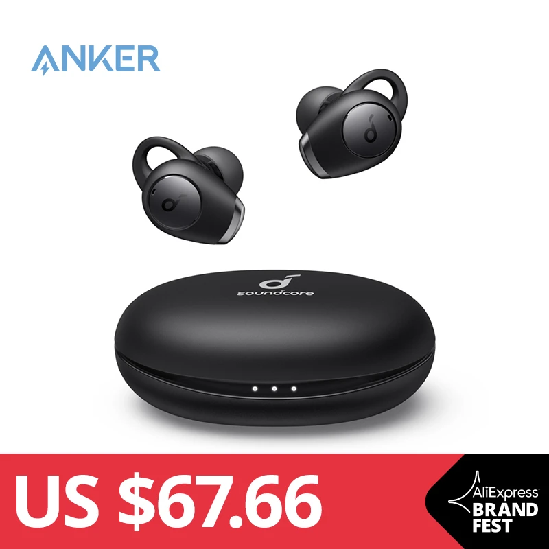 Soundcore by Anker Life A2 NC écouteurs sans fil à suppression de bruit multimode, écouteurs Bluetooth ANC avec appels clairs de 6 micro
