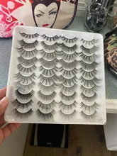 SEXYSHEEP-pestañas de visón de imitación 3D, 5/8/20 pares, suaves, voluminosas, pestañas postizas naturales, herramienta de maquillaje de ojos