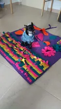 Sniffing Mat Play-Toys Feeding-Pad Nosework-Puzzle Food-Training-Blanket Pet-Dog Dogs