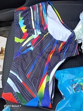 Azul Flor de impresión de los hombres nadar breve Bikini Gay baño impermeable bañador de natación surf playa pantalón Sexy traje de pantalones cortos