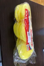 Esponja de espuma para coche, aplicador de cera para limpieza, almohadillas para detalles, pulido de cera para coche, cuidado de limpieza del hogar, color amarillo, 10cm, 12 Uds.