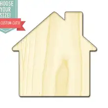 10 деревянных вырезов для дома-на заказ Выберите свой размер-Лазерная Резка деревянных художественных принадлежностей Настенный декор свадебный детский DCS0262