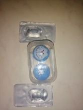 Easysmall azul coloreado de verde lente pequeña belleza alumno lentes de contacto cosméticos para ojos grado de miopía 2 unids/par receta