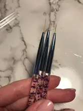 3 piezas de arte de uñas, bolígrafos, pinceles, pintura delineador, puntas 3D, conjunto de pinceles de gel acrílico UV para dibujar, herramienta de manicura para diseño de uñas francés