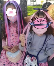 Alileader-extensiones de cabello sintético de 20 pulgadas con Clip, pelo postizo liso con Clips, ombré, productos para el cabello