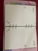 Hojas sueltas Kawaii A5 A6, recambio de papel, carpeta espiral, índice de páginas internas, planificador diario semanal mensual, Agenda, 2021, 45 hojas