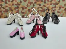 Tilda 2,5 cm Mini zapatos de muñeca para muñecas Blythe Toy, encantadores zapatos lindos de tacón alto para Azone Obitsu Licca BJD accesorios para muñecas