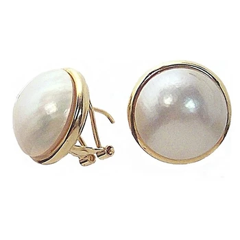 

Earring 18k Gold Japanese omega [357]