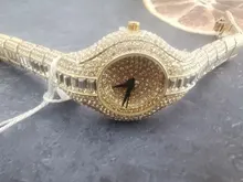 MISSFOX-reloj pequeño de 30mm para mujer, resistente al agua, de lujo, Ar, pulseras de Metal con diamantes de imitación Bu, relojes Chinos Baratos