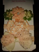 3 uds perla diadema de flores para bebés bebé elástico de Nylon bandas de pelo Floral Artificial fotografía de recién nacido Accesorios para el cabello