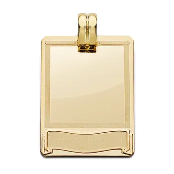 

Pendant Gold Plate 18k laser 28mm. [AA0597GR] -Customizable-RECORDING INCLUDED IN THE PRICE