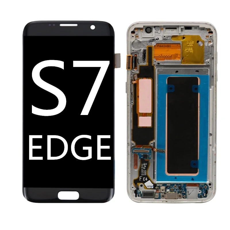  AMOLED For Samsung Galaxy S7 Edge Lcd Display With Touch screen frame Without Burn-Shadow S7 edge D
