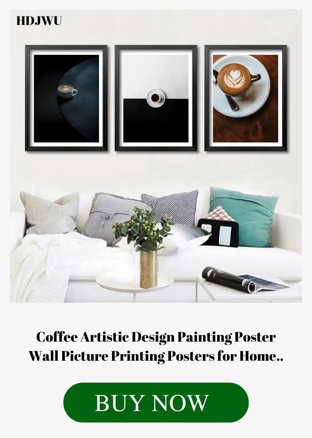 Art Home Decor Canvas Painting Wall Picture Simple Elk Sketch Printing Wall..