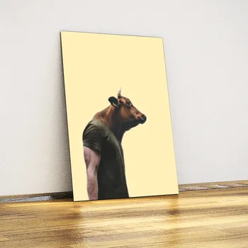 

Ox Man-Decorative Metal Table