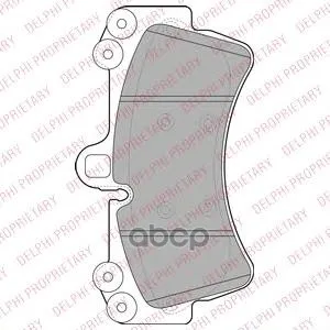 Колодки Тормозные Audi Q7/Volkswagen Touareg/Porsche Cayenne 02 R18 Передние Delphi Lp1997 Delphi арт. LP1997
