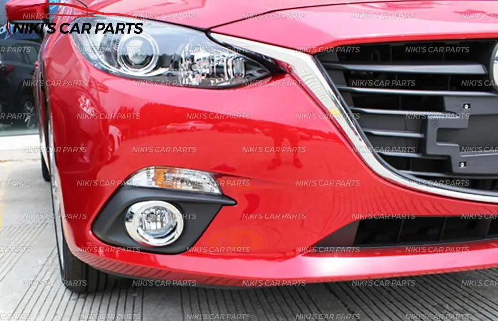 Накладки на передние противотуманные фары для Mazda 3- ABS пластик хром 2 шт. литье украшение Тюнинг Автомобиля