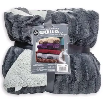 

Blanket comforter Super Luxe skin quilted with fleece (240x220 CM)ADP Home
