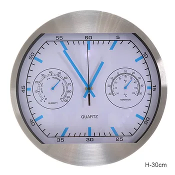 

Interior wall clock with hygrometer and thermometer model 8201-1