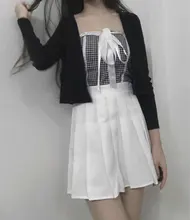 Sexy Skirt A-Line Lace-Up Punk Girls Harajuku Gothic High-Waist Preppy Women Summer Hip-Hop