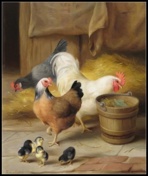 Farmyard цыплята Коллекция-счетный Набор для вышивания крестиком-Сделай Сам Рукоделие рукоделие вышивка 14 карат Наборы для вышивания крестиком DMC цвет - Цвет: 220w x 260h