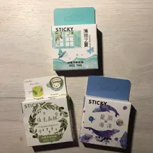 Lote de 46 unidades de pegatinas de papel para diario con bonitos animales Kawaii, pegatinas de papelería para diario Diy para Scrapbooking