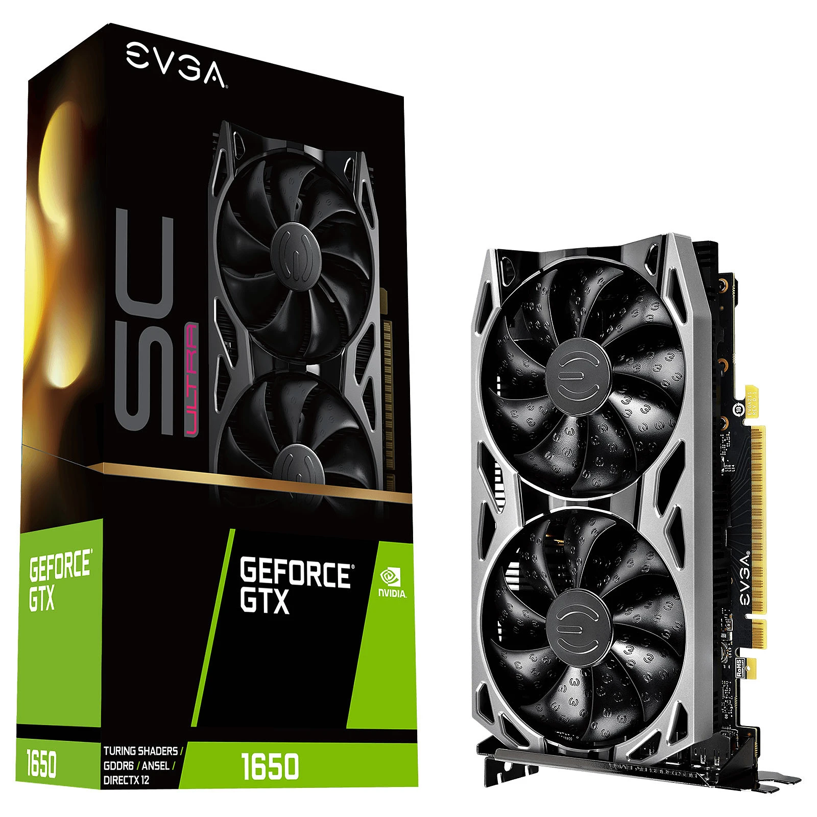 graphics card for gaming pc EVGA GeForce GTX 1650 SC ULTRA BLACK GDDR6 gpu pc