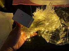 Led-String-Lights Christmas-Snowflakes Holiday Party Waterproof Connectable Wave