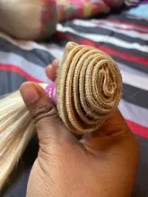 Vallbest-mechones de cabello liso 613 rubio con cierre, extensiones de cabello humano mechones malasio con cierre de encaje, pelo Remy para bebé