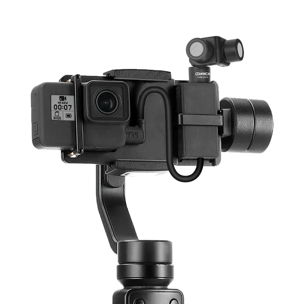 Comica CVM-VS10 Мини Гибкий XY стерео микрофон для Gopro Canon Nikon sony DJI OSMO Экшн-камера
