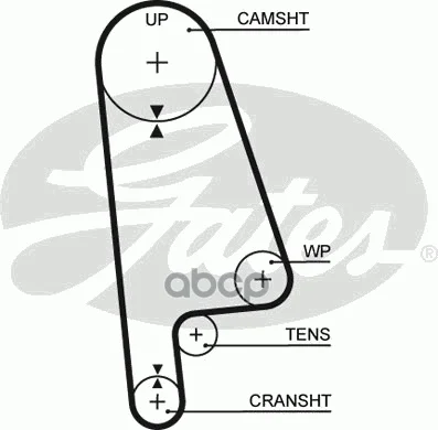 Ремень Грм Honda Civic Zc 87-97/ Rover 400 1.6 90-00 Gates арт. 5233XS