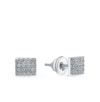 

Silver earrings with cubic zirconia sunlight sample 925