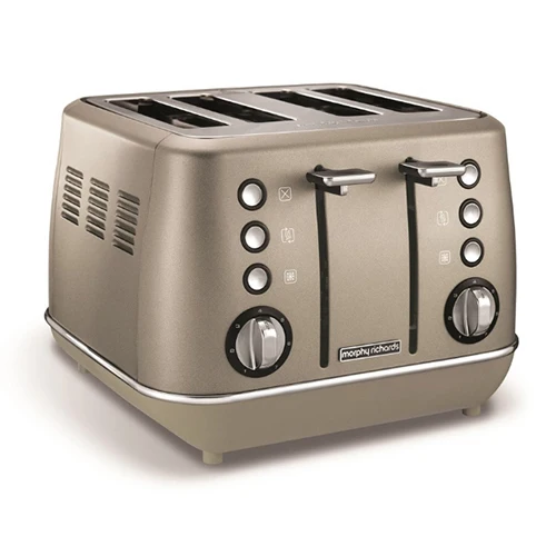 Богатая платина Тостер Morphy Richards Evoke 4 slice и премиальные Evoke Rose Gold Edition - Цвет: Богатая платина