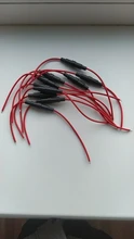 Glass-Tube Fuse-Holder 5x20mm-Fuse Screw-Type Quick-Blow 250V 10PCS with 22-Awg-Wire