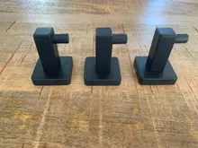 Hook Coat Bathroom Kitchen Single-Robe Black 304-Stainless-Steel Fitting for Keys