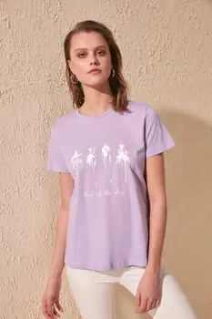 

Trendyol Printed Basic Knitted T-Shirt TWOSS20TS0738