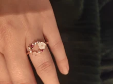 Anillo de boda con diseño de flores y mariposas para mujer, sortija de boda con circonita de oro rosa, Glamour, regalo para niñas, joyería creativa