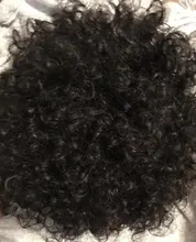 Corte Pixie-Peluca de cabello humano Afro rizado, hecha a máquina, corta, brasileña, Remy