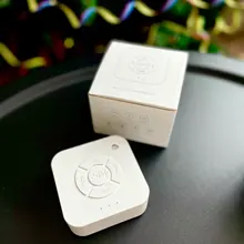 Máquina de sonido para dormir para bebés y adultos, dispositivo de sonido recargable por USB, con temporizador de apagado, color blanco, para relajación y viajes de Oficina # R