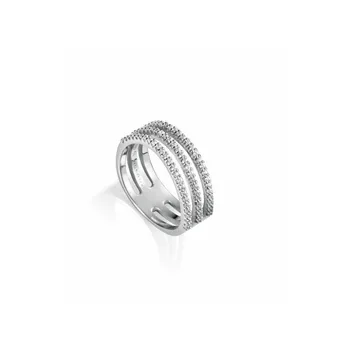 

Silver Ring Threefold Zircons VICEROY