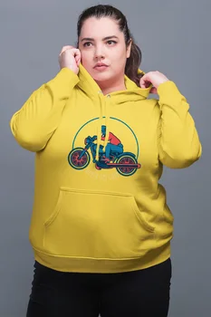 

Angemiel Wear Never Get Lose Yellow Women 'S Hooded Sweatshirt